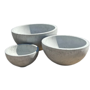 Big Bowl Set (3 Pcs) Concrete Made In The USA